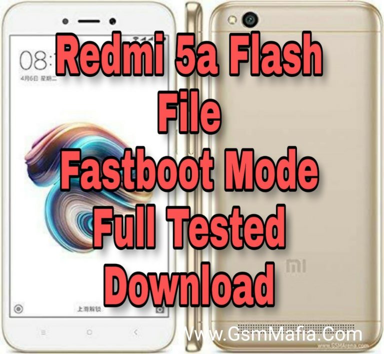 Redmi 5A MIUI 11 Flash File (Stock Rom) GSMMAFIA