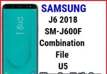 Samsung J6 2018 SM-J600f Binary U5 Combination File Download j600f combination file u5